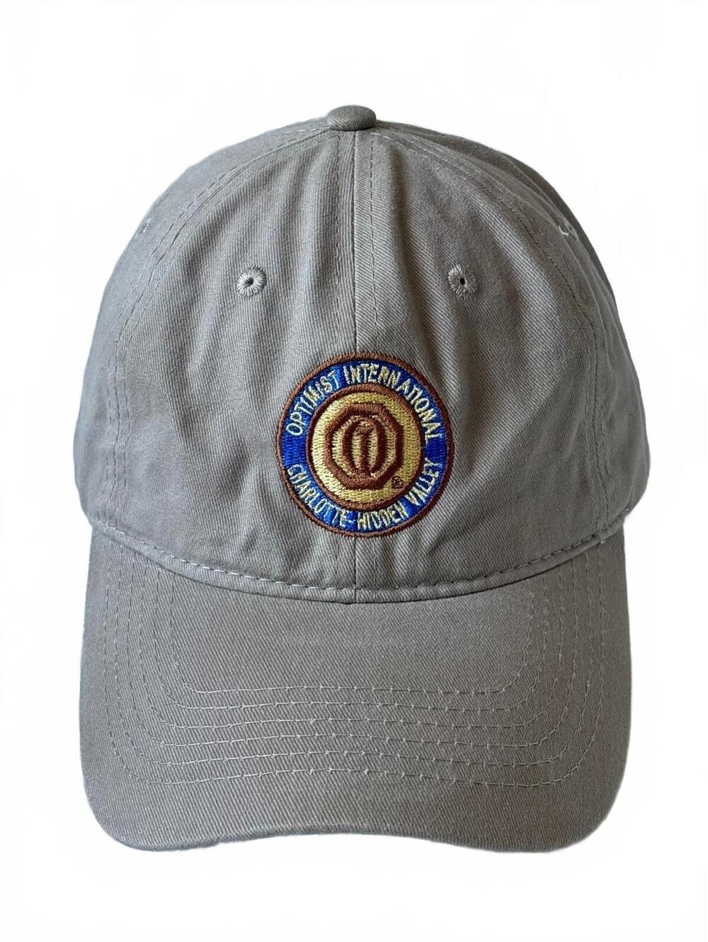 Optimist International Charlotte - Middle Valley Embroidered Khaki Baseball Cap
